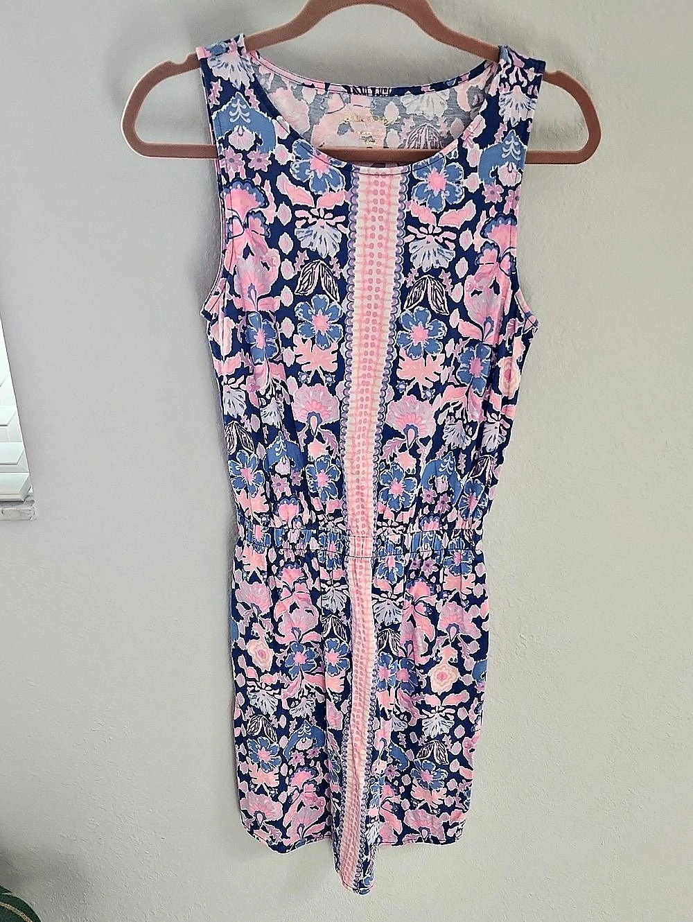 Lilly Pulitzer Floral Mini Dress in Blue & Pink Size XS